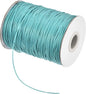 MECCANIXITY Waxed Cord 1.2mm Waxed Polyester Cord 175 Yard Wax String for Bracelet Making,Necklaces, Beading,Jewelry Making and DIY Crafts(Lake Blue)