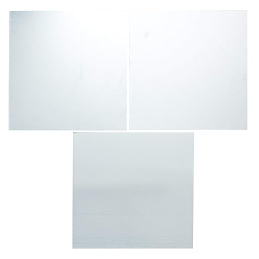 EAGLE 1: 12" x 12" 26 Gauge Sheet Metal Squares (3 Pack Per Order, Multiple Colors) Great for Arts, Crafts, DIY Home or Work Projects (12" X 12", Galvanized)
