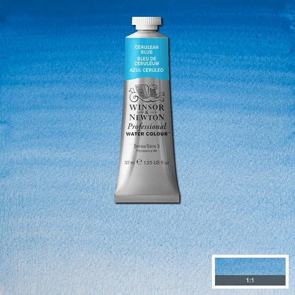 Winsor & Newton Professional Water Colour Paint, 1.25-oz Tube, Cerulean Blue