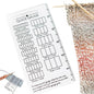 Quick Gauge Ruler, Gauge Ruler for Knitting and Crochet, Scarf Keychain Knitting No Counting Needed, Slide Sewing Rulers and Guides for Fabric Stitch Measuring Crochet Tool(1pc)