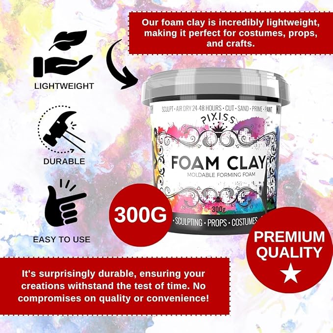 Pixiss Foam Clay (300g, Blue)