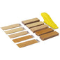 Mini Sander Kit of Detail Hand Sanding Tools and 50 PCS 80/120/180/240/400 Grit Wet Dry Sandpaper Assortment Pack for Wood Furniture, Small DIY Projects and Crafts Polishing