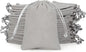 Velvet Drawstring Jewelry Bag, 50Pcs Grey Coin Pouch, 3x4 Dice Bag, for Wrapping Halloween Party Favors or Gifts for Friends, Small Bussiness, Palm Crosses, Necklaces, Bracelet
