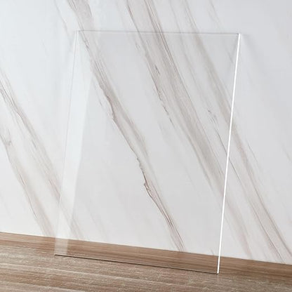 Clear Acrylic Sheet 5" x 7" Cast Plexiglass Panel 1/8" Thick (3mm) Transparent Plastic Board for Sign, Craft, Display Projects, Laser Cutting, Engraving, Pack of 2