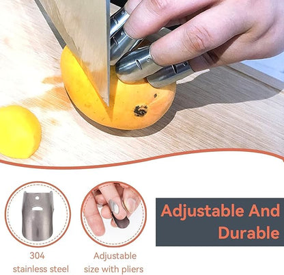 8Pcs Finger Guards for Cutting, Knife Cutting Protector Finger Kitchen Tool Hand Guard Finger Protector Kitchen Finger Nail Protector Hand Cut Guard Kitchen Finger Cutting Protector