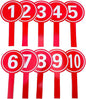 10pcs Handheld Score Paddles Foam Number Scoreboards 1-10 Voting Scoreboards for Sport Competition Classroom Voting and Answers