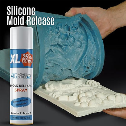 Silicone Mold Release Spray (2x16.9 fl oz / 500ml) Release Agent for Epoxy Resin, Candle & All Molds | Smooth, Non-Stick Lubricant for Easy Removal | 2 Pack