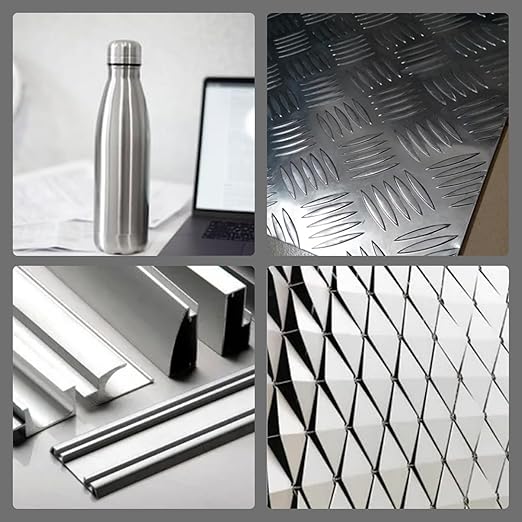 6061 T651 Aluminum Sheet Metal 12" x 16" x 1/8" (0.125") Rectangle Metal Plate Covered with Protective Film, 3mm Flat Aluminum Plate for Crafting and Industry