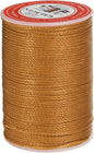 uxcell Round Leather Sewing Waxed Thread, 55m / 60 Yards Wax Polyester String, 0.8mm Waxed Stitching Cord for Leather Crafts, Bookbinding, Bracelets Braided, Golden Brown