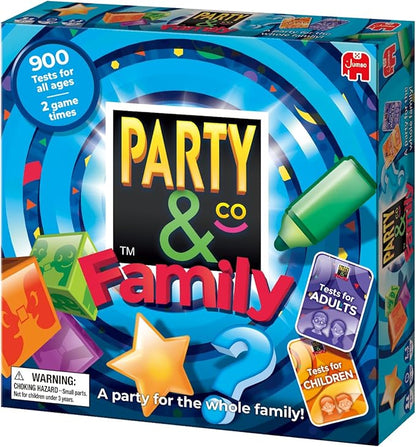 Jumbo Party & Co. Family Board Game - Fun Multi-Challenge Game for 8+ Years, Multiplayer Family Entertainment.
