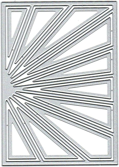 Cutting Dies Metal Stencils Scrapbooking Tools Flowers Lace Frame DIY Embossing Template for Paper Card Making Album Arts Crafts Supplies (Sun Frame-14x10cm)