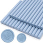 Dusty Blue Wax Seal Sticks 26pcs, Andotopee Glue Gun Wax Seal Sticks for Wax Seal Stamp, Premium Sealing Wax for Envelope Letter Seal Wedding Invation Craft Adhesive, Great Gift Ideas (Mini Size)