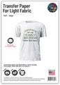 NuFun Activities Inkjet Printable Iron-On Heat TShirt Transfer Paper 11x17 (50, Light Fabrics)