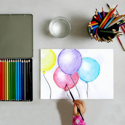 PATIKIL Watercolor Pencil, 6Pcs Water Soluble Pencils for Blending, Coloring, Sketch Drawing, Painting, Bright Brown