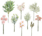 Serra Flora Artificial Greenery Stems Box Set,(Pack of 47pcs) with 9 Kinds of Faux Pink Green Filler for DIY Bridal Bouquets Wedding Floral Arrangement Table Centerpieces