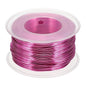 uxcell 18 Gauge / 1mm Anodized Aluminum Wire for Jewelry Craft Making, 102 Feet Bendable Flexible Wire for DIY Home Decor Gardening Sculpture, Rose Red