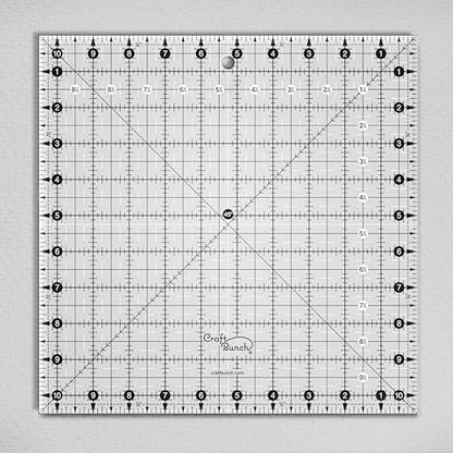 Non-Slip Square Quilt Template Ruler (10.5" x 10.5")