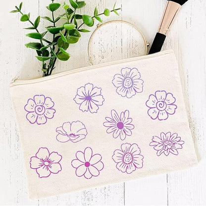 Flower Stencils for Painting Reusable 3” Flowers Stencil Floral Leaves Drawing Templates for Painting on Wood Fabric Canvas