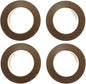 Transun Moo 4 Rolls 1/2 Inch Floral Tapes Florist Wraps for Bouquet Stem and Flowers Making Craft Projects (30 Yards, Brown)