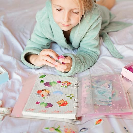 uxcell 2 Rolls Petal Washi Tape, 80 Pieces Floral Decorative Tape Colored Masking Tapes Crafting Supplies for DIY Crafts, Gift Wrapping, Scrapbook, Party Decorations, Large Orange