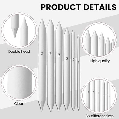 18Pcs Blending Stumps for Drawing, Paper Art Blenders, Art Blending Pencils Supplies, Drawing Pencils for Student Artist Charcoal Sketch Painting Tools, Shading Pencil for Sketching Supplies