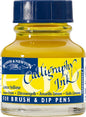 Winsor & Newton Calligraphy Ink, 30ml (1-oz) Bottle, Lemon Yellow