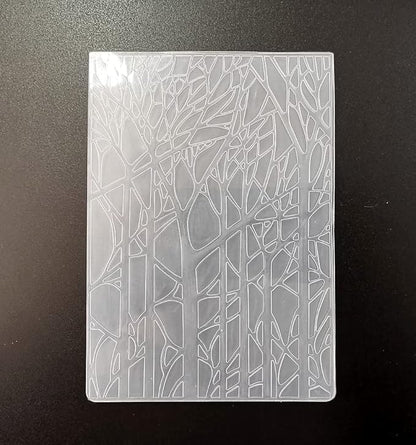NZJ Merry Christmas Forest Tree Plastic Embossing Folders for Card Making Scrapbooking and Other Paper Crafts (3)