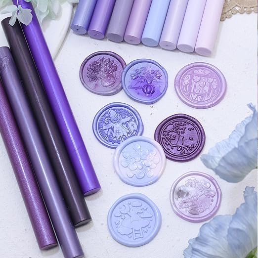 Olive Green Wax Seal Sticks, 30pcs Sealing Wax Sticks, HOSEALING Glue Gun Wax Seal Sticks for Wax Seal Stamp, Premium Sealing Wax for Wedding Invitations, Letter, Envelope (Mini Size)