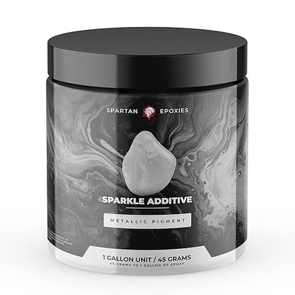 Spartan Epoxies Metallic Pigment Powder for Epoxy - 30 Unique Colors, 4oz for 1 Gallon and 12oz for 3 Gallons of Clear Epoxy, Made in The USA (Sparkle, 4oz (45 Grams))