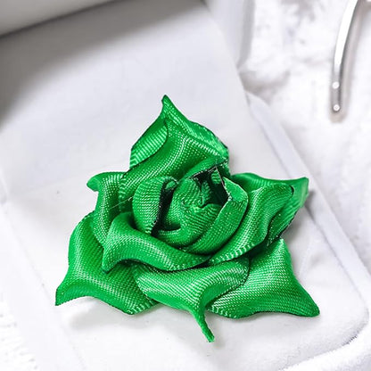 1" x 100 Yards Emerald Green Polyester Satin Ribbon Single Faced Bulk Fabric Ribbons for Gift Wrapping, Crafting, Bows Making, Flower Bouquet, Wedding, Home Decor
