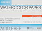 MEEDEN Watercolor Paper Block, 100% Cotton Watercolor Paper Pad of 20 Sheets, 140lb/300gsm, Acid-Free Art Paper for Watercolor, Gouache, Ink and More, 9" x 12" Hot Press