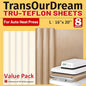 TransOurDream 3 PTFE Teflon Sheets 16×20"& 5 Teflon Papers A3 for Heat Press Transfer Sublimation Paper and Heat Transfer Paper Reusable Heat Resistant Non stick
