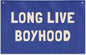 Long Live Boyhood Banner, Boys Room Decor, Canvas Banner Wall Hanging Flag Decor for Nursery Playroom Toddler Room