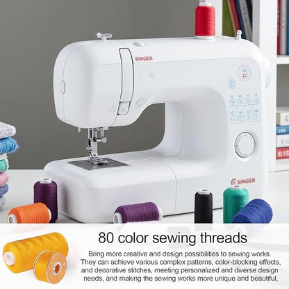 184 Pcs 80 Color Thread for Sewing Machine, 500 Yard Sewing Machine Thread & Prewound Bobbins Size A, Sewing Threads for Sewing Machine Hand DIY Beginners, Stitching, Home
