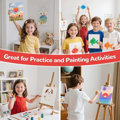 Canvas Boards for Painting 36 Pack, 8x10 Inch Painting Canvas Panels, 100% Cotton White Blank Art Supplies for Acrylics Oil Watercolor Tempera Paints