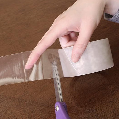 BookGuard 2 Inch Stretchable Clear Book Tape, Clear Book Repair Poly Tape, 15 Yards per Roll - Case of 5
