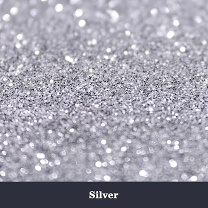 High Capacity 260g Metalic Glitter Shaker Bottle Package - Silver Fine Glitter for Tumbler, Jewelry Making, Epoxy Resin DIY Craft, Face Body Nail Art