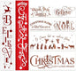Christmas Stencils for Painting on Wood Porch Christmas Stencil Large Believe Xmas Holiday Stencils for Door Mats Window Glass Fabrics Crafts
