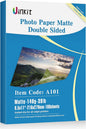 Uinkit 100 Sheets Thin Matte Presentation Paper Photo Double Sided 8.5x11 38lb 140gsm Printable on Both Sides Brochure Photos Picture Poster Playbill Flyer 6.5 Mil Coated for laser and Inkjet Printer