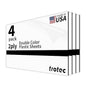 Trotec TroLase | 12"x24"x1/16", 4 Pcs | White/Black | 2 Ply | Modified Acrylic | Laser Engraving Double Color Plastic Sheet | Engraving Blanks for Laser, Saw, Guillotine | Made in USA