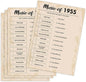 QUPT 70th Birthday Party Games, Music of 1955 Games, Birthday Party Supplies for Adults, Fun 1955s Party Game, Pack of 30 Cards