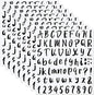 Outus 576 Pieces 8 Sheets Letters Stickers Self Adhesive Vinyl Letter Alphabet Number Stickers Mailbox Numbers Sticker, Decals for Classroom Decor, Sign, Door(Black,1 Inch)