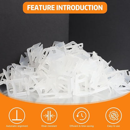 DGSL Tile Leveling System, 4500-PieceTile Spacers Clips 1/8 Inch Tile Tools, Tile Installation Tools for Professional Ceramic Tile and Stone Installation
