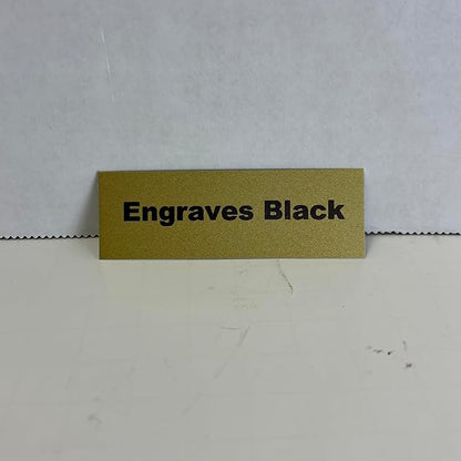 Blank Metal Plates for Laser Engraving - 4 Pack | Aluminum Sheets 0.020" Thick | CO2, Diode, Fiber Laser Compatible | Multiple Sizes & Colors (Gold (engraves black), 3x11.25 inch)