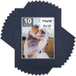 Mat Board Center, Pack of 10, 11x14 for 8x10 Dignity Blue Color Mats - Bevel Cut, Acid Free, 4-ply Thickness, White Core - for Pictures, Photos, Framing