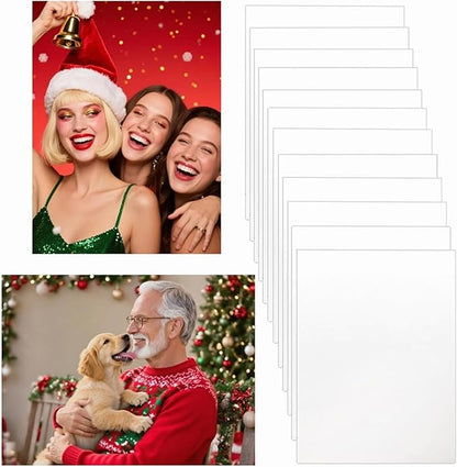 12pcs Sublimation Metal Photo Blanks 5x7 Inch - Make Your Permanent Photo Posters Signs, Sublimation Aluminum Blank for Crafters Small Businesses DIY Enthusiasts (Thickness 0.45mm)