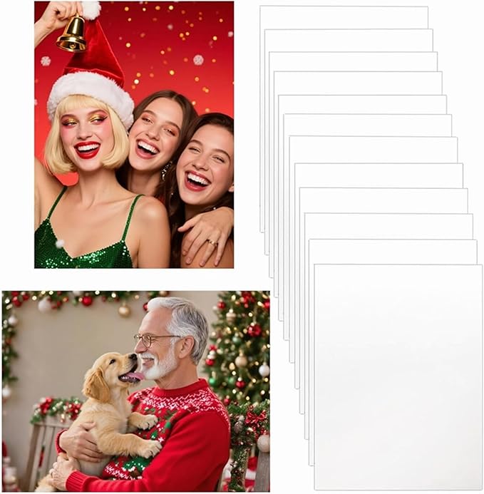 24pcs Sublimation Metal Photo Blanks 8x10 Inch - Make Your Permanent Photo Posters Signs, Sublimation Aluminum Blank for Crafters Small Businesses DIY Enthusiasts (Thickness 0.45mm)