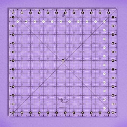 Non-Slip Square Quilt Template Ruler (12.5" x 12.5")