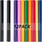 HTVRONT HTV Heat Transfer Vinyl -13 Pack HTV Vinyl, 12" x 10" Iron on Vinyl for T Shirts, 10 Assorted Premium Colors Heat Transfer Vinyl for All Cutting Machines