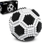Soccer Building Block Set, Adults challenging STEM Block Decorations, Miniature 3D Educational Toys for Ages 14 15 16 and Above, (437 Pieces)